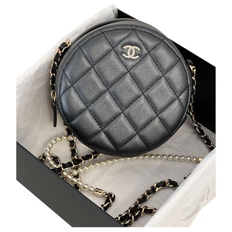 borsa chanel piccola rotonda|Borsa piccola rotonda di Chanel Blu navy Pelle ref.589079.